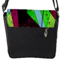 Modern Art Flap closure messenger bag (Small) View1