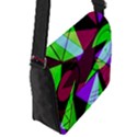 Modern Art Flap closure messenger bag (Small) View2