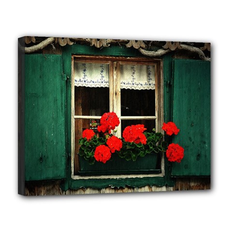 Window Canvas 14  X 11  (framed) by Siebenhuehner