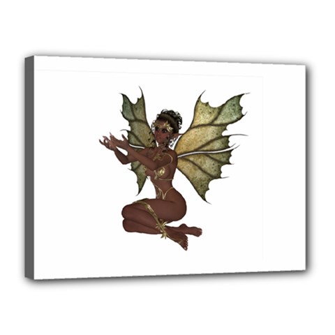 Faerie Nymph Fairy With Outreaching Hands Canvas 16  X 12  (framed) by goldenjackal