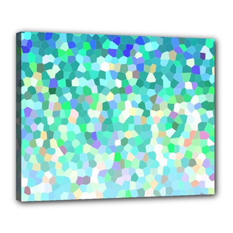 Mosaic Sparkley 1 Canvas 20  X 16  (framed) by MedusArt