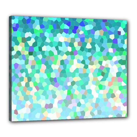 Mosaic Sparkley 1 Canvas 24  X 20  (framed) by MedusArt