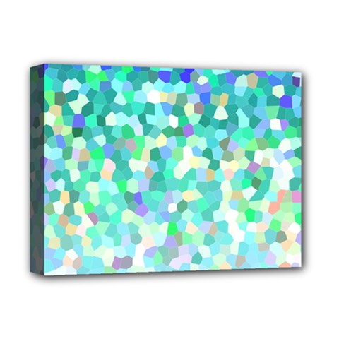 Mosaic Sparkley 1 Deluxe Canvas 16  X 12  (framed)  by MedusArt