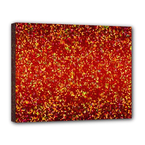 Glitter 3 Canvas 14  X 11  (framed) by MedusArt