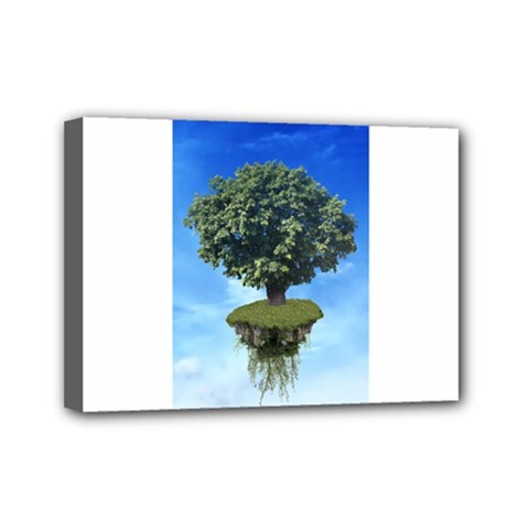 Floating Island Mini Canvas 7  X 5  (framed) by BrilliantArtDesigns