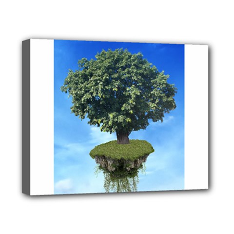 Floating Island Canvas 10  X 8  (framed) by BrilliantArtDesigns