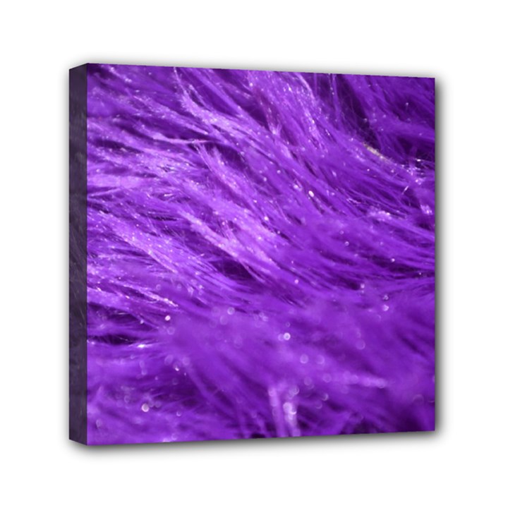 Purple Tresses Mini Canvas 6  x 6  (Framed)