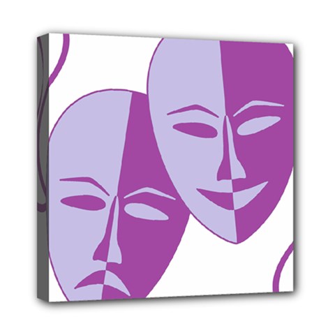 Comedy & Tragedy Of Chronic Pain Mini Canvas 8  X 8  (framed) by FunWithFibro