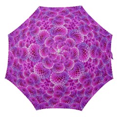 Purple Dahlias Straight Umbrella by FunWithFibro