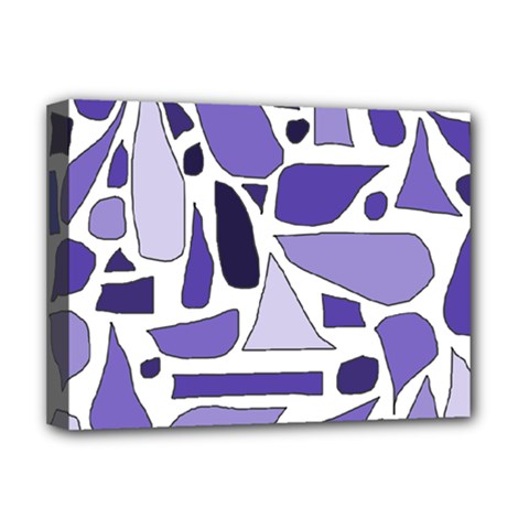 Silly Purples Deluxe Canvas 16  X 12  (framed)  by FunWithFibro