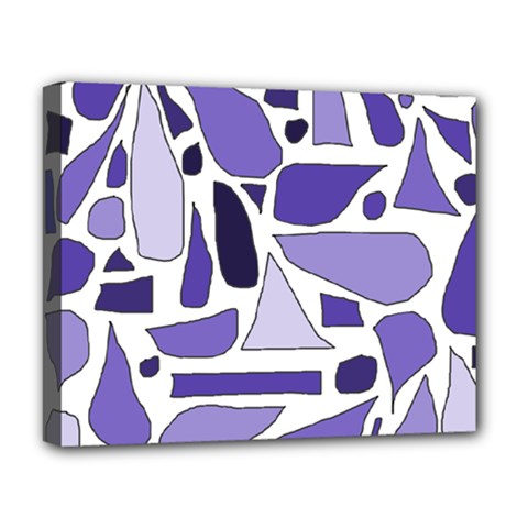 Silly Purples Deluxe Canvas 20  X 16  (framed) by FunWithFibro