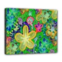 Beautiful Flower Power Batik Deluxe Canvas 24  x 20  (Framed) View1