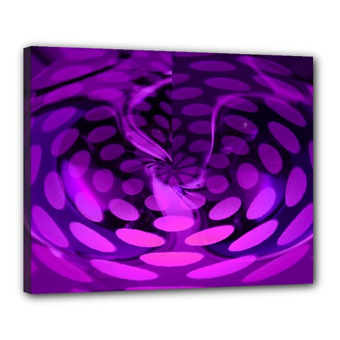 Abstract In Purple Canvas 20  X 16  (framed) by FunWithFibro