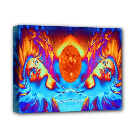 Escape From The Sun Deluxe Canvas 14  X 11  (framed) by icarusismartdesigns