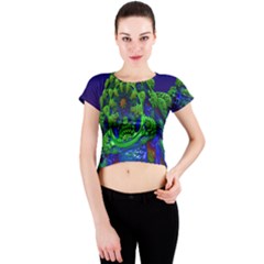 Crew Neck Crop Top by icarusismartdesigns