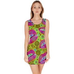 Sassy Lips Bodycon Dress by OCDesignss