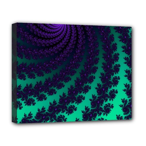 Sssssssfractal Deluxe Canvas 20  X 16  (framed) by urockshop