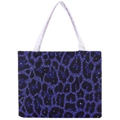 Blue Leapord Bling All Over Print Tiny Tote Bag by OCDesignss