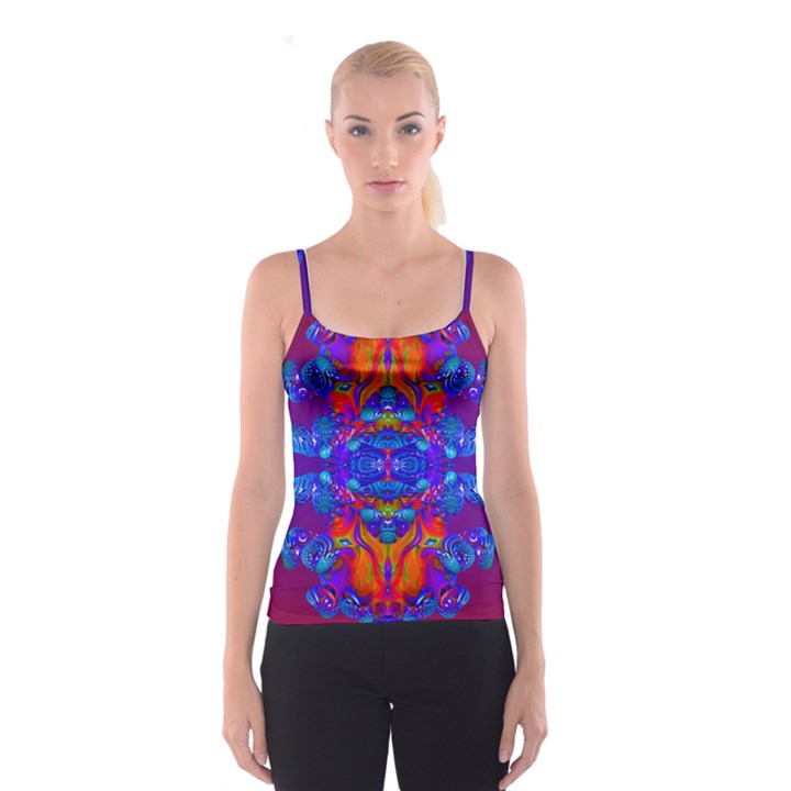 Abstract Reflections All Over Print Spaghetti Strap Top