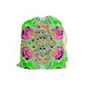 Florescent Abstract  Drawstring Pouch (Large) View1