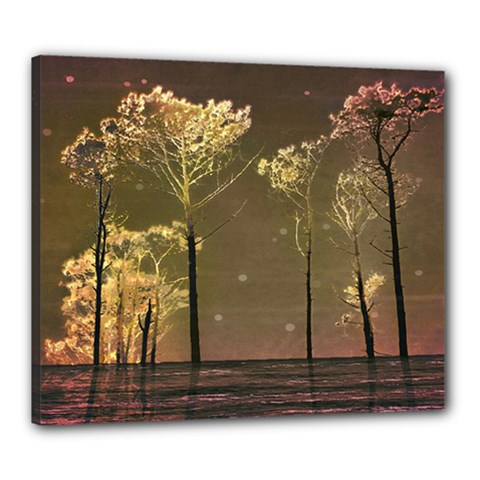 Fantasy Landscape Canvas 24  X 20  (framed) by dflcprints