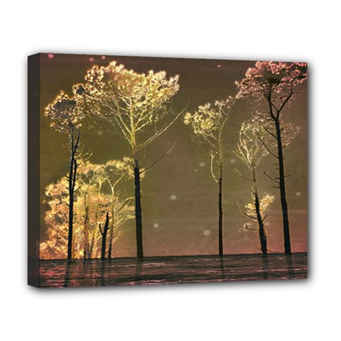 Fantasy Landscape Deluxe Canvas 20  X 16  (framed) by dflcprints