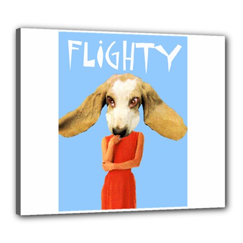 Flighty Canvas 24  X 20  (framed) by AnimalsLol