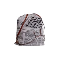 Crossword Genius Drawstring Pouch (medium) by StuffOrSomething