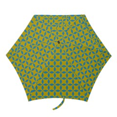 Blue Diamonds Pattern Mini Folding Umbrella by LalyLauraFLM