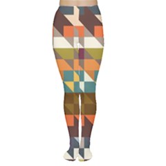 Shapes In Retro Colors Tights by LalyLauraFLM