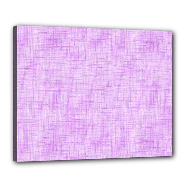 Hidden Pain In Purple Canvas 20  x 16  (Framed)