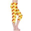 Modern Retro Chevron Patchwork Pattern  Capri Leggings  View4