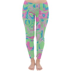 Pastel Chaos Winter Leggings  by LalyLauraFLM