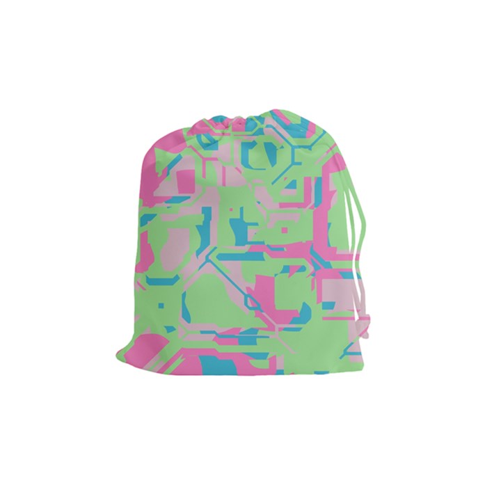 Pastel chaos Drawstring Pouch (Medium)