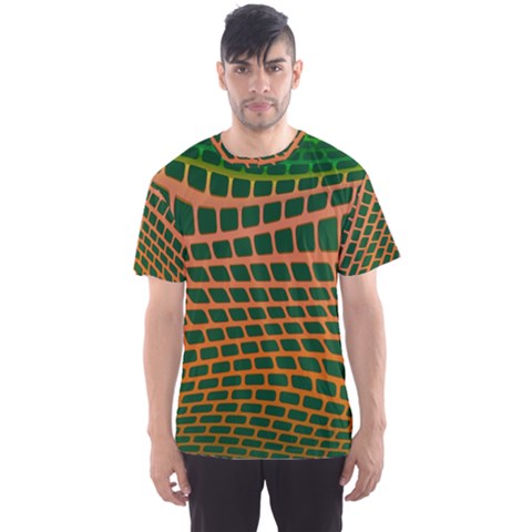 Distorted Rectangles Men s Sport Mesh Tee by LalyLauraFLM