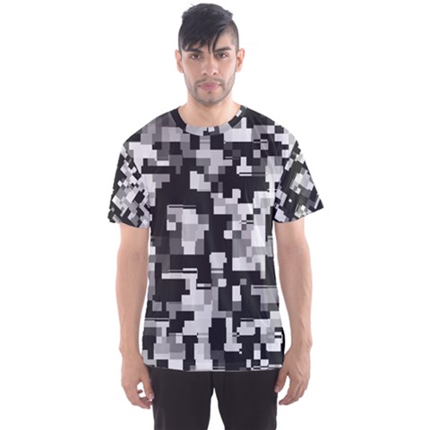 Background Noise In Black & White Men s Sport Mesh Tee by StuffOrSomething