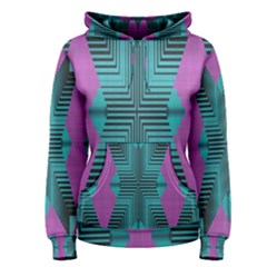 Tribal Purple Rhombus Pullover Hoodie by LalyLauraFLM