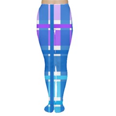 Blue & Purple Gingham Plaid Tights by StuffOrSomething