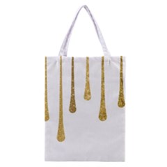 Gold Glitter Paint Classic Tote Bag by Kathrinlegg