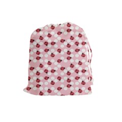 Spot The Ladybug Drawstring Pouch (large) by Kathrinlegg