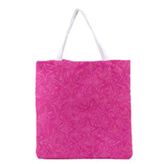 Abstract Stars In Hot Pink Grocery Tote Bag by StuffOrSomething