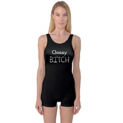 Classy Bitxh  Women s Boyleg One Piece Swimsuit by OCDesignss