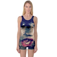 Abstract Grunge Jessie J Women s Boyleg One Piece Swimsuit by OCDesignss