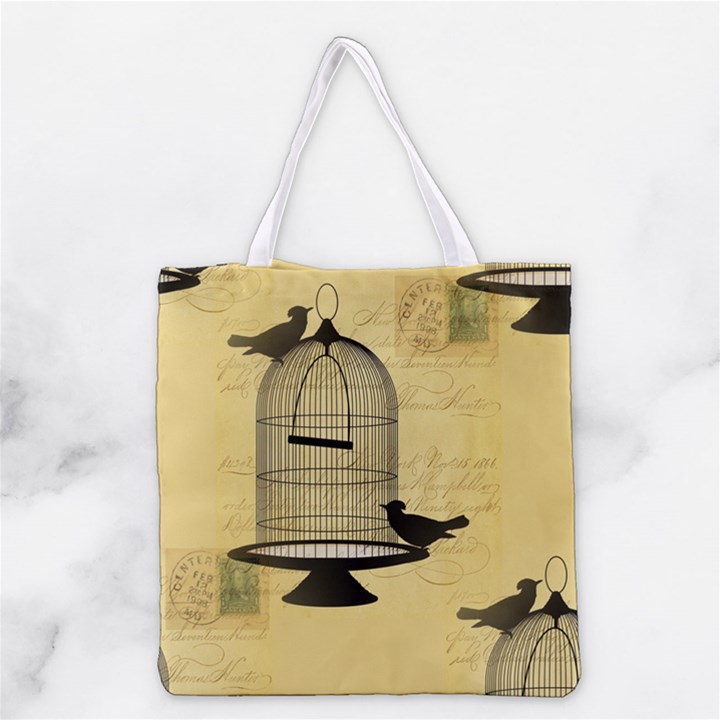 Victorian Birdcage Grocery Tote Bag