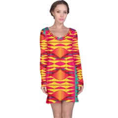 Colorful Tribal Texture Nightdress by LalyLauraFLM