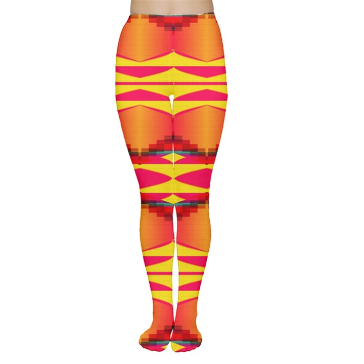 Colorful tribal texture Tights