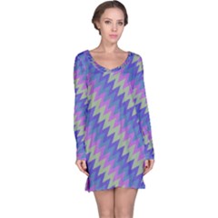 Diagonal Chevron Pattern Nightdress by LalyLauraFLM