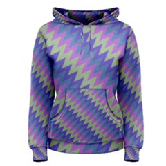 Diagonal Chevron Pattern Pullover Hoodie by LalyLauraFLM