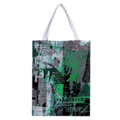 Green Urban Graffiti Classic Tote Bag by ArtistRoseanneJones