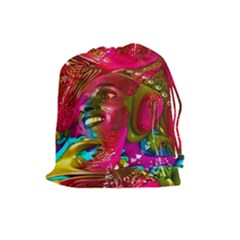 Music Festival Drawstring Pouch (large) by icarusismartdesigns